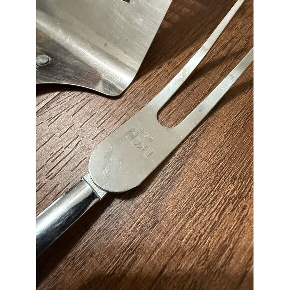 Vintage EKCO Slotted Spatula Turner Chromium Plated Nylon Spice of Life 12" MCM - Picture 5 of 7